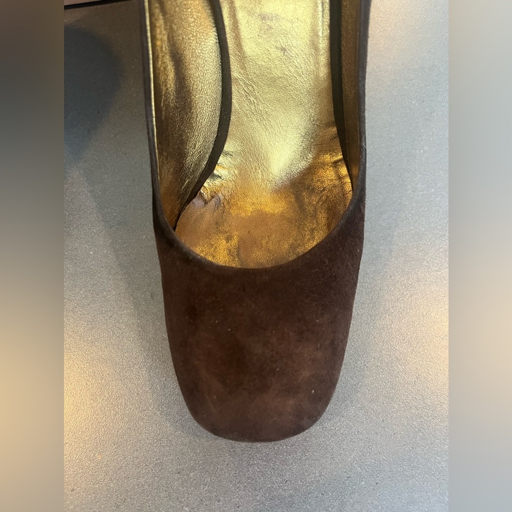 Miu Miu // Platform And Stacked Almond Toe Pump /… - image 6